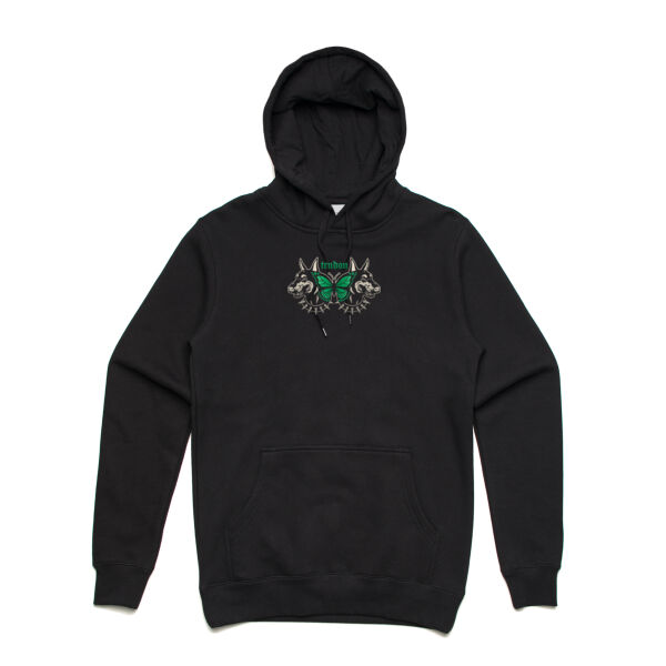TRNDON Doberman Hoodie - Black/Green Thumbnail