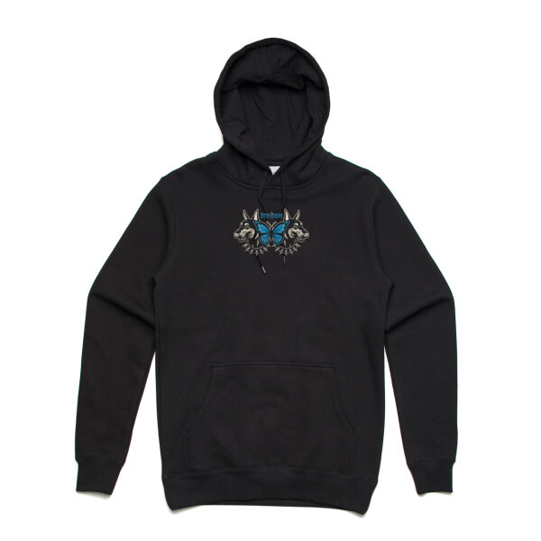 TRNDON Doberman Hoodie - Black/Blue Thumbnail